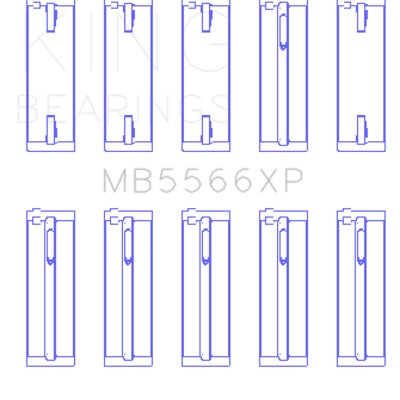King Engine Bearings GMB5566XP - KINGMB5566XP - King Engine Bearings Audi A4 1.8L AEB Performance Main Bearing Set - Size STD - Shipped in Europe - Tuningsupply.com