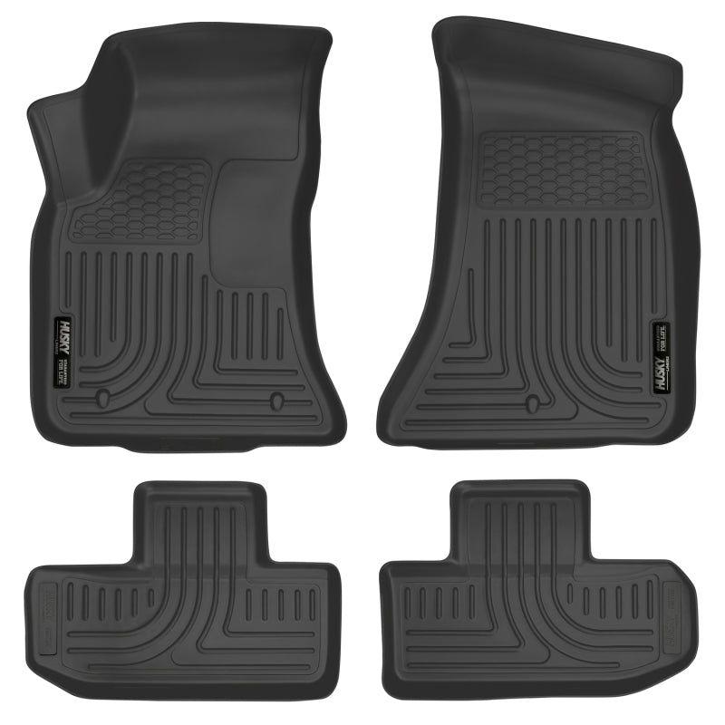 Husky Liners 99171 - HSL99171 - Husky Liners 16-22 Dodge Challenger (RWD) Front & Second Row Black Floor Liners - Shipped in Europe - Tuningsupply.com