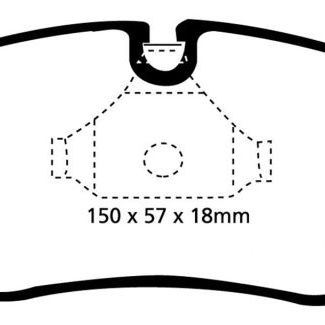 EBC DP41211R - EBCDP41211R - EBC 99-02 BMW Z3 2.5 Yellowstuff Front Brake Pads - Shipped in Europe - Tuningsupply.com