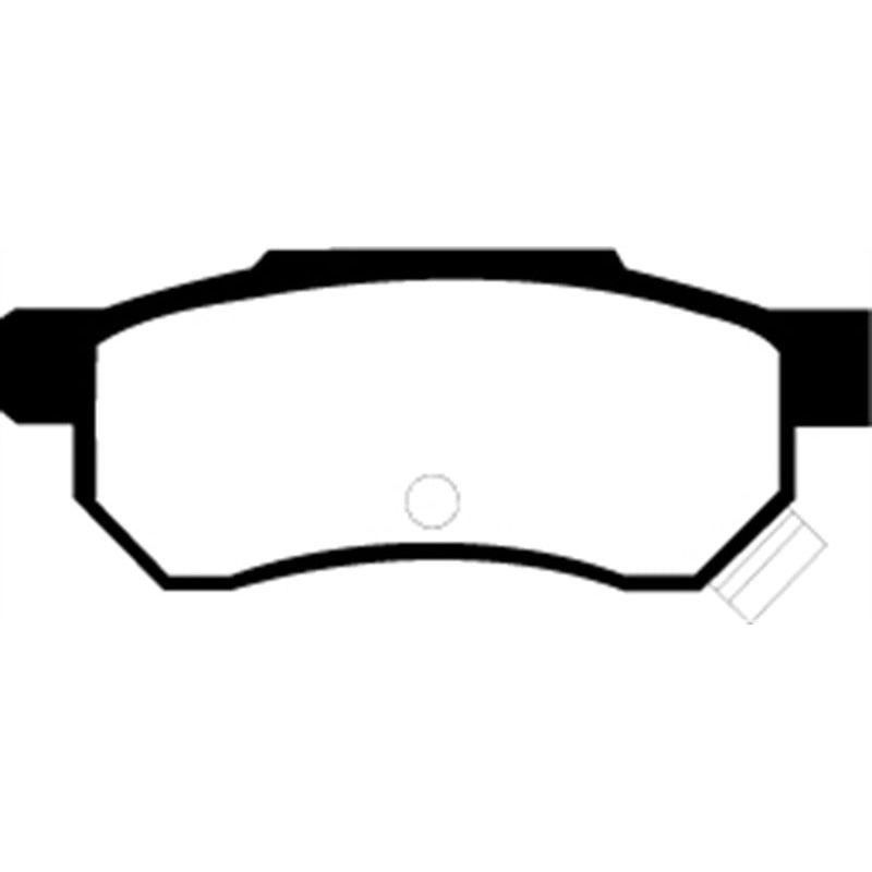 EBC DP2642/2 - EBCDP2642/2 - EBC 92-94 Acura Integra 1.7 Vtec Greenstuff Rear Brake Pads - Shipped in Europe - Tuningsupply.com