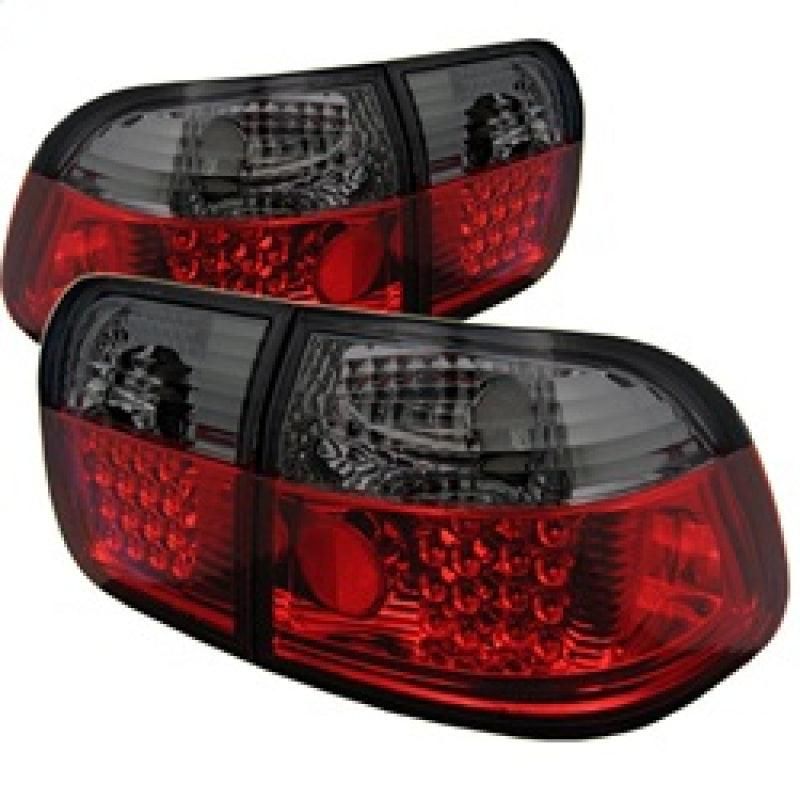 SPYDER 5005038 - SPY5005038 - Spyder Honda Civic 96-98 4Dr LED Tail Lights Red Smoke ALT-YD-HC96-4D-LED-RS - Shipped in Europe - Tuningsupply.com