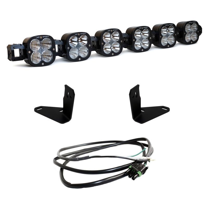 Baja Designs 447750UP - BAJ447750UP - Baja Designs 2021+ Ford Bronco 6 XL Linkable Light Bar Kit Steel Bumper Mount w/Upfitter - Shipped in Europe - Tuningsupply.com