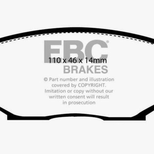 EBC DP2802 - EBCDP2802 - EBC 90-93 Geo Storm 1.6 Greenstuff Front Brake Pads - Shipped in Europe - Tuningsupply.com