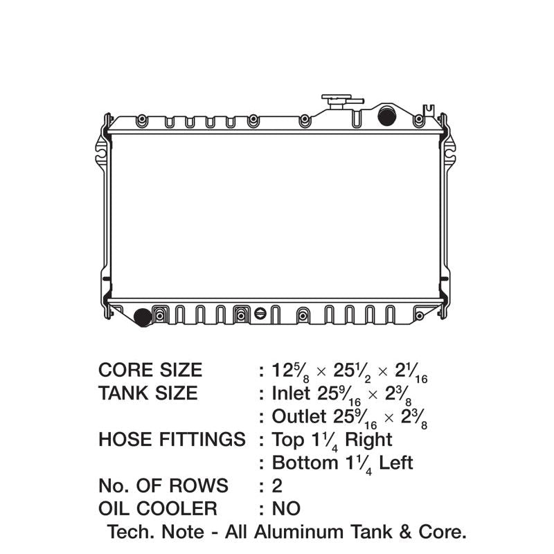 CSF 2862 - CSF2862 - CSF 89-97 Mazda Miata Radiator - Shipped in Europe - Tuningsupply.com