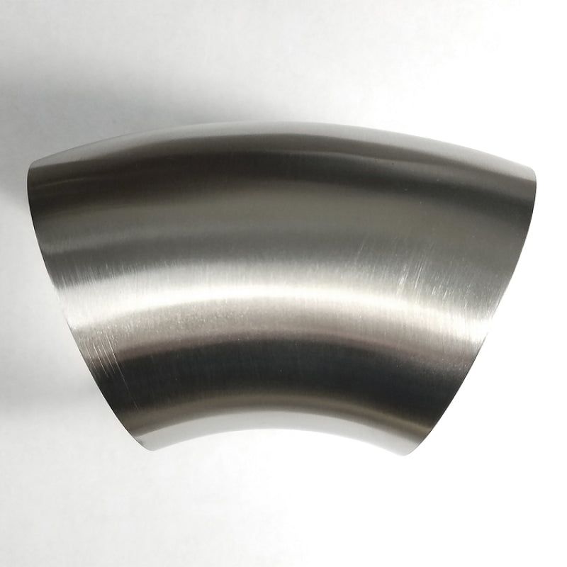 Stainless Bros 601-07626-3150 - STB601-07626-3150 - Stainless Bros 3in Diameter 1.5D / 4.5in CLR 45 Degree Bend No Leg Mandrel Bend - Shipped in Europe - Tuningsupply.com