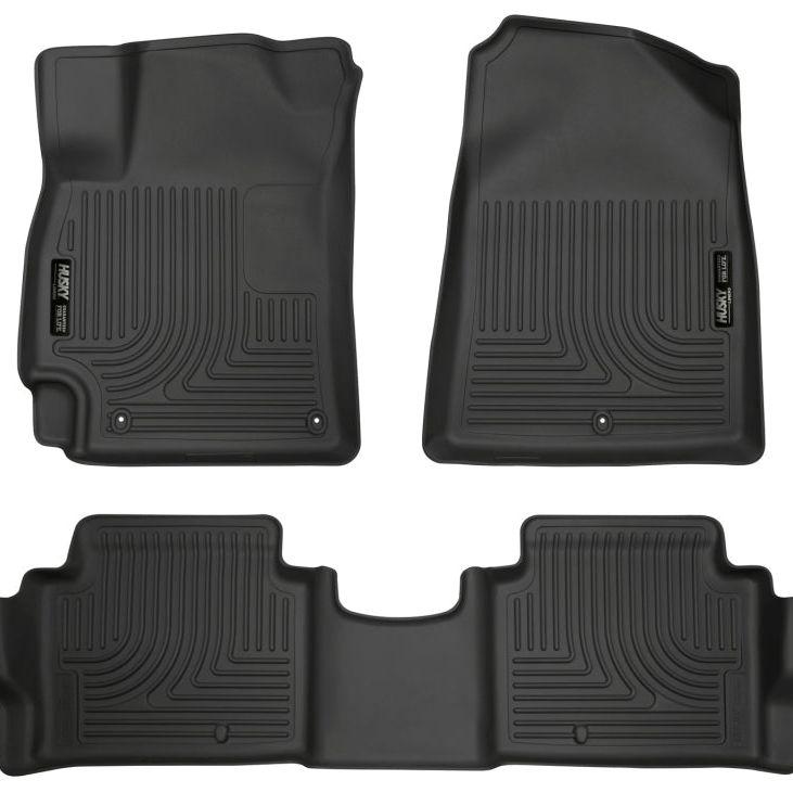Husky Liners 98871 - HSL98871 - Husky Liners 2017 Hyundai Elantra Weatherbeater Black Front and Second Row Floor Liners - Shipped in Europe - Tuningsupply.com