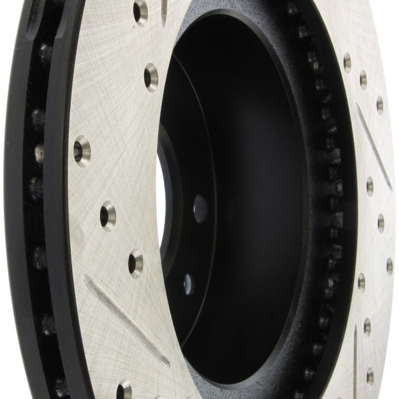 Stoptech 127.45051L - STO127.45051L - StopTech Slotted & Drilled Sport Brake Rotor - Shipped in Europe - Tuningsupply.com