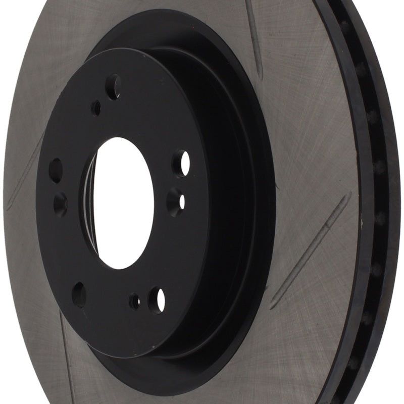 Stoptech 126.40057SL - STO126.40057SL - StopTech Power Slot Slotted 06-08 Honda Civic Si Front Left Rotor - Shipped in Europe - Tuningsupply.com