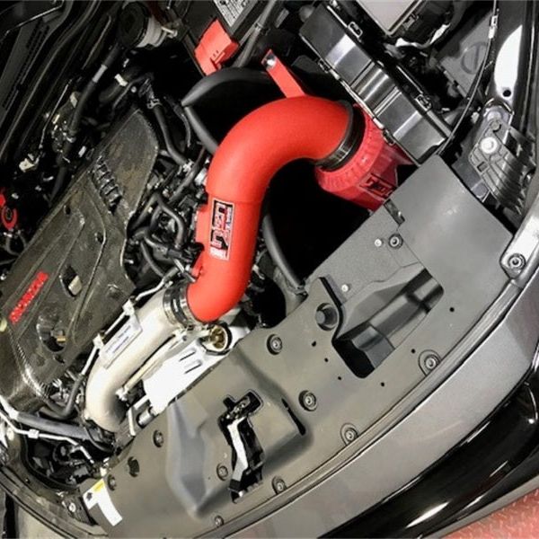 Injen SP1583WR - INJSP1583WR - Injen 17-19 Honda Civic Type R 2.0T Wrinkle Red Short Ram Air Intake - Shipped in Europe - Tuningsupply.com