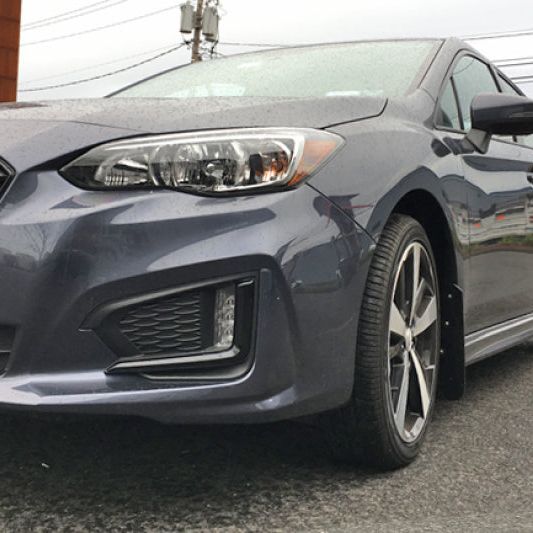 Rally Armor MF45-UR-BLK/GRY - RALMF45-UR-BLK/GRY - Rally Armor 17-23 Subaru Impreza 4D/5D Black UR Mud Flap w/Grey Logo - Shipped in Europe - Tuningsupply.com