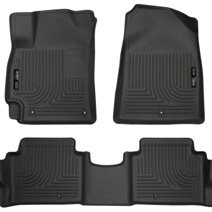 Husky Liners 98871 - HSL98871 - Husky Liners 2017 Hyundai Elantra Weatherbeater Black Front and Second Row Floor Liners - Shipped in Europe - Tuningsupply.com