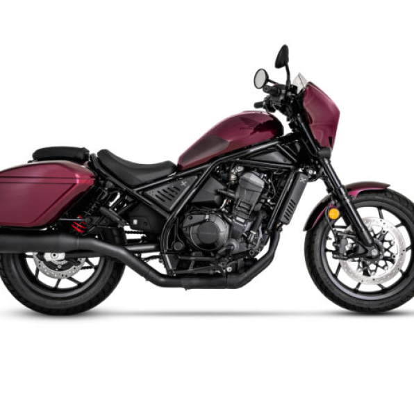 Vance and Hines 48421 - VAH48421 - Vance & Hines HONDA 17-20 Rebel S/O Black Slip-On Exhaust - Shipped in Europe - Tuningsupply.com