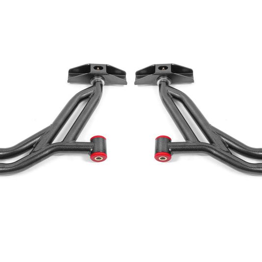 BMR Suspension AA754H - BMRAA754H - BMR 10-14 Ford Mustang / Shelby GT500 Non-Adj. Lower A-Arms (Poly/Delrin) - Black Hammertone - Shipped in Europe - Tuningsupply.com
