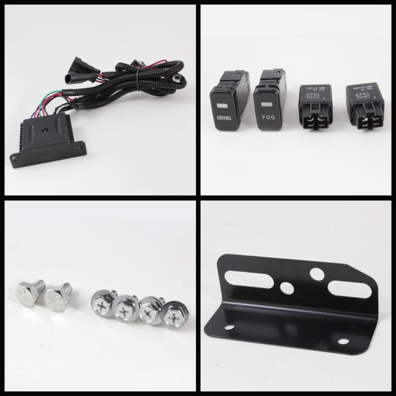 SPYDER 5075161 - SPY5075161 - Spyder Toyota FJ Cruiser 07-14 Fog Lights With LED Daytime Running Lights w/swch Blk FL-DRL-TFJ07-BK - Shipped in Europe - Tuningsupply.com