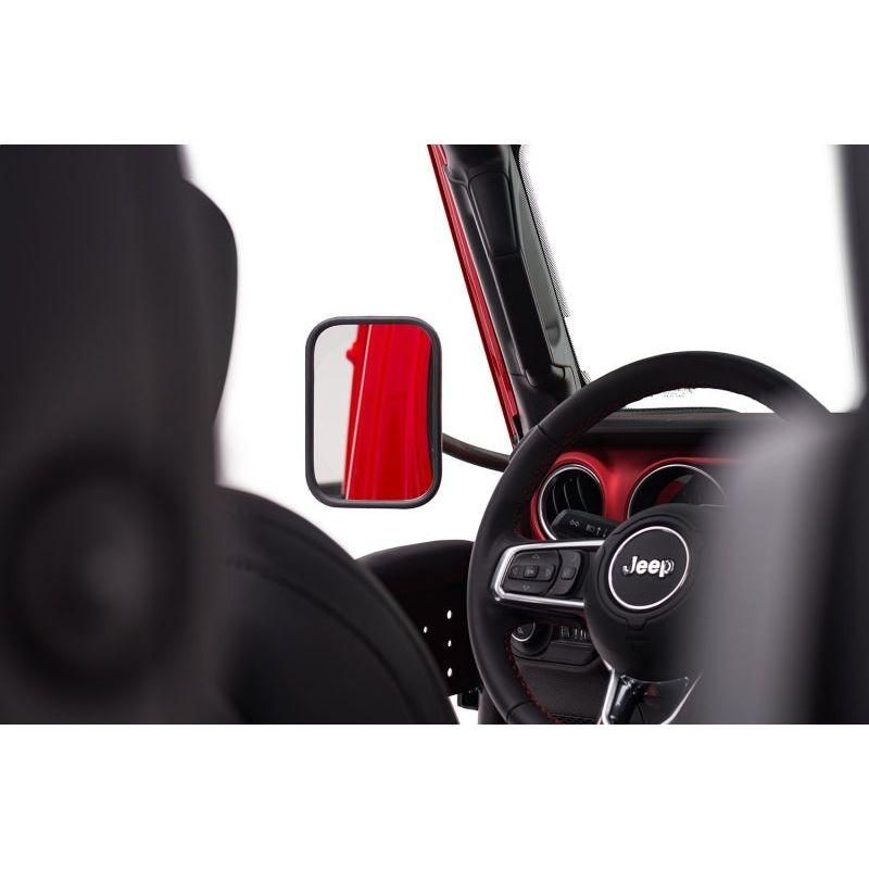 Rugged Ridge 11025.24 - RUG11025.24 - Rugged Ridge 18-20 Jeep Wrangler JL/JT Rectangular Trail Mirror - Shipped in Europe - Tuningsupply.com