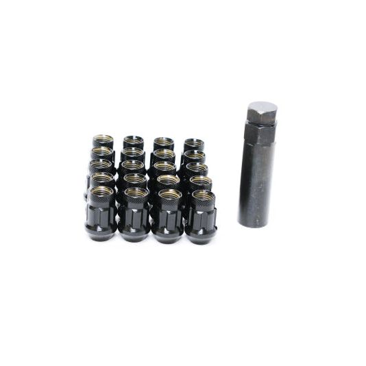 Wheel Mate HR3805BR - WHMHR3805BR - Wheel Mate Muteki HR38 Open End Lug Nuts 12x1.25 Black Chrome / Red Ring - Shipped in Europe - Tuningsupply.com