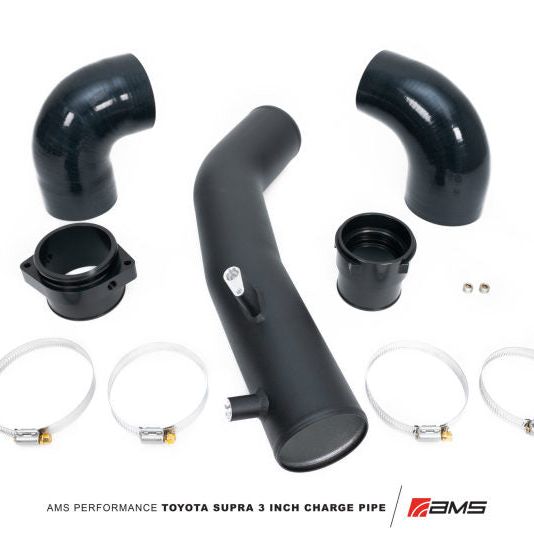 AMS AMS.38.09.0001-1 - AMSAMS.38.09.0001-1 - AMS Performance 2020+ Toyota Supra A90 Aluminum 3in Charge Pipe Kit - Shipped in Europe - Tuningsupply.com