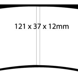 EBC DP51160NDX - EBCDP51160NDX - EBC 03-04 Cadillac XLR 4.6 Bluestuff Rear Brake Pads - Shipped in Europe - Tuningsupply.com