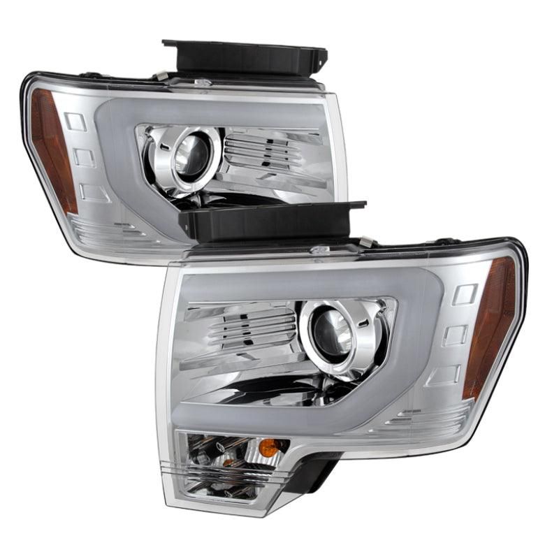 SPYDER 5077639 - SPY5077639 - Spyder Ford F150 13-14 Projector Factory Xenon Model- Light Bar DRL Chrm PRO-YD-FF15013-LBDRL-HID-C - Shipped in Europe - Tuningsupply.com