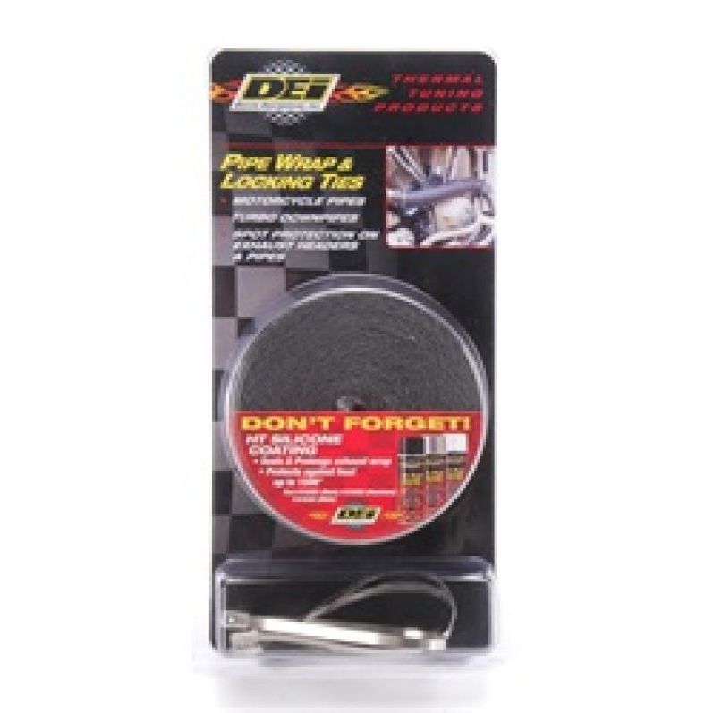 DEI 10119 - DEI10119 - DEI Exhaust Wrap Kit - Pipe Wrap and Locking Tie - Black - Shipped in Europe - Tuningsupply.com