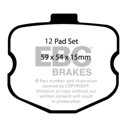 EBC DP51771NDX - EBCDP51771NDX - EBC 06-08 Chevrolet Corvette (C6) 7.0 (Z06) Bluestuff Front Brake Pads - Shipped in Europe - Tuningsupply.com