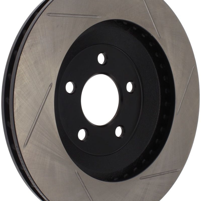 Stoptech 126.61045SR - STO126.61045SR - StopTech Power Slot 94-04 Ford Mustang Front Right Slotted Rotor - Shipped in Europe - Tuningsupply.com