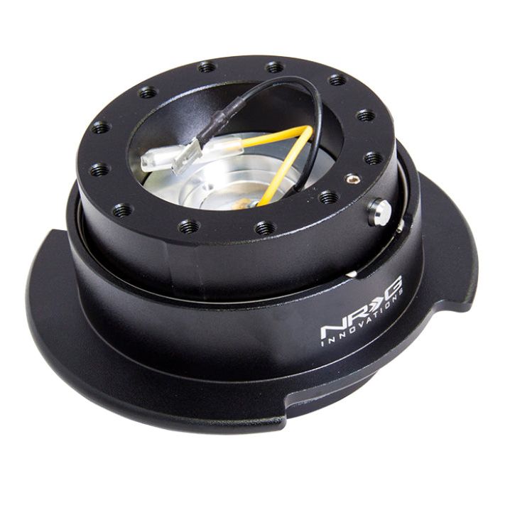 NRG SRK-250BK - NRGSRK-250BK - NRG Quick Release Kit Gen 2.5 - Black / Black Ring w/Finger Grooves - Shipped in Europe - Tuningsupply.com