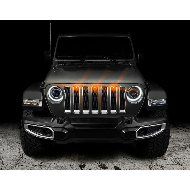 ORACLE Lighting 5870-005 - ORL5870-005 - Oracle Pre-Runner Style LED Grille Kit for Jeep Wrangler JL - Amber - Shipped in Europe - Tuningsupply.com