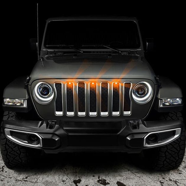 ORACLE Lighting 5871-005 - ORL5871-005 - Oracle Pre-Runner Style LED Grille Kit for Jeep Gladiator JT - Amber - Shipped in Europe - Tuningsupply.com