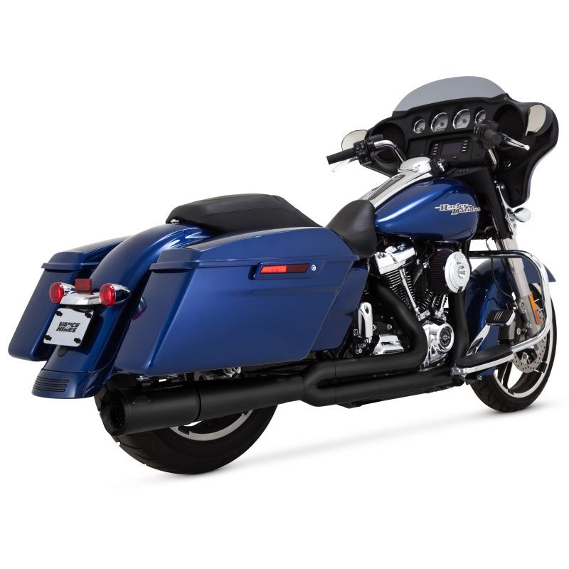 Vance and Hines 47383 - VAH47383 - Vance & Hines HD Dresser 17-22 Pro Pipe 2-1 Black PCX Full System Exhaust - Shipped in Europe - Tuningsupply.com