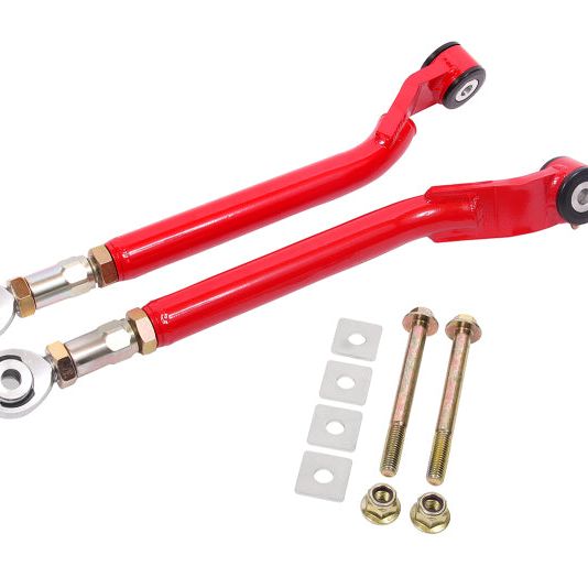 BMR Suspension TR110R - BMRTR110R - BMR 08-17 Challenger Rear On-Car Adj. Toe Rods Delrin/Rod End Combo - Red - Shipped in Europe - Tuningsupply.com