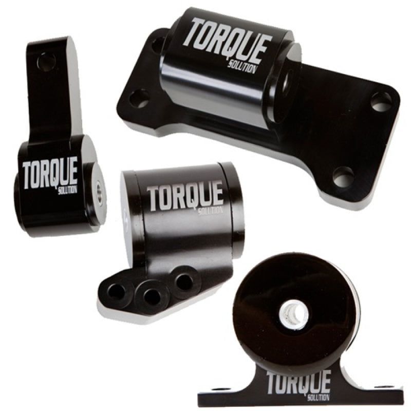 Torque Solution TS-EV-1235 - TQSTS-EV-1235 - Torque Solution Billet Aluminum 4 Piece Engine Mount Kit: Mitsubishi Evolution 01-06 (5sp Only) - Shipped in Europe - Tuningsupply.com