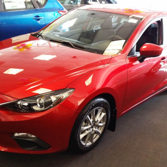 Rally Armor MF31-UR-BLK/RD - RALMF31-UR-BLK/RD - Rally Armor 14-18 Mazda3 Black UR Mud Flap w/Red Logo - Shipped in Europe - Tuningsupply.com