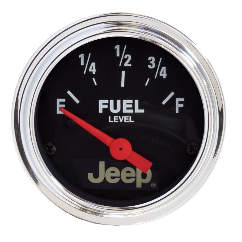 AutoMeter 880428 - ATM880428 - Autometer Jeep 52mm 73 OHMS Empty/8-12 OHMS Full Short Sweep Electronic Fuel Level Gauge - Shipped in Europe - Tuningsupply.com