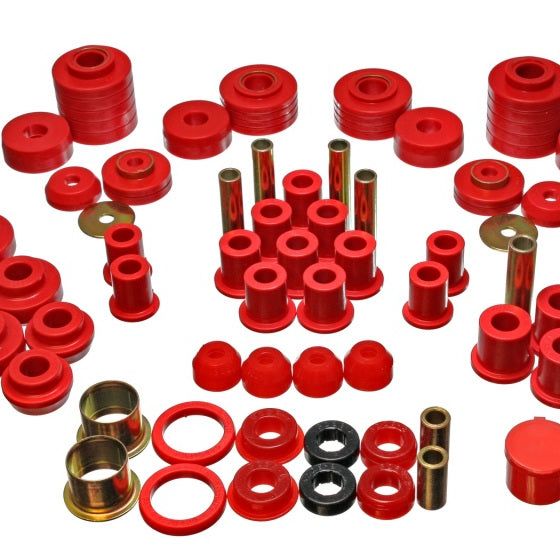 Energy Suspension 4.18101R - ENG4.18101R - Energy Suspension 80-96 Ford F150 Std/Extra Cab Pickup Red Hyper-Flex Master Bushing Set - Shipped in Europe - Tuningsupply.com