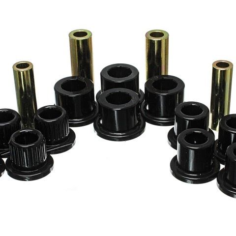 Energy Suspension 4.2147G - ENG4.2147G - Energy Suspension 99-04 Ford F-350 2wd/F-250 SD 4wd/F-350 4wd Black Rear Leaf Spring Bushing Set - Shipped in Europe - Tuningsupply.com