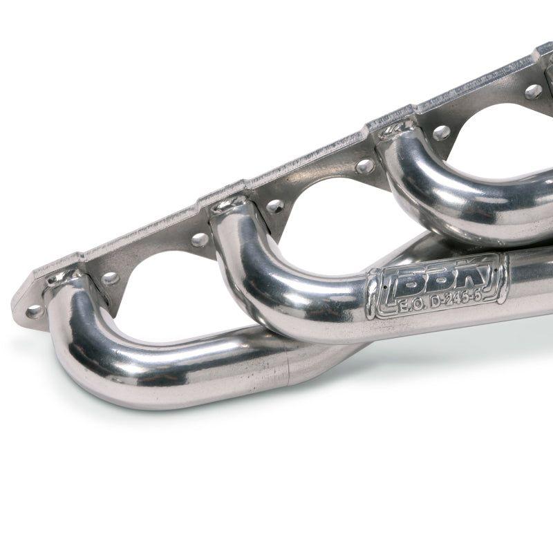 BBK 15150 - BBK15150 - BBK 79-93 Mustang 5.0 Shorty Unequal Length Exhaust Headers - 1-5/8 Silver Ceramic - Shipped in Europe - Tuningsupply.com