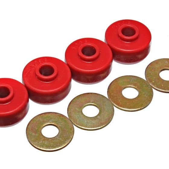 Energy Suspension 3.2123R - ENG3.2123R - Energy Suspension 84-96 Chevy Corvette Red Spring Cushions for Rear Leaf Spring Bushing Set - Shipped in Europe - Tuningsupply.com
