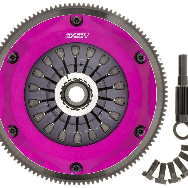 Exedy NM042SD - EXENM042SD - Exedy 1993-1994 Nissan Skyline GTR L6 Hyper Twin Cerametallic Clutch Sprung Center Disc Pull Type - Shipped in Europe - Tuningsupply.com