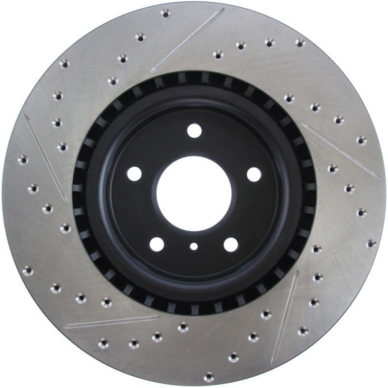 Stoptech 127.42076L - STO127.42076L - StopTech Slotted & Drilled Sport Brake Rotor - Shipped in Europe - Tuningsupply.com