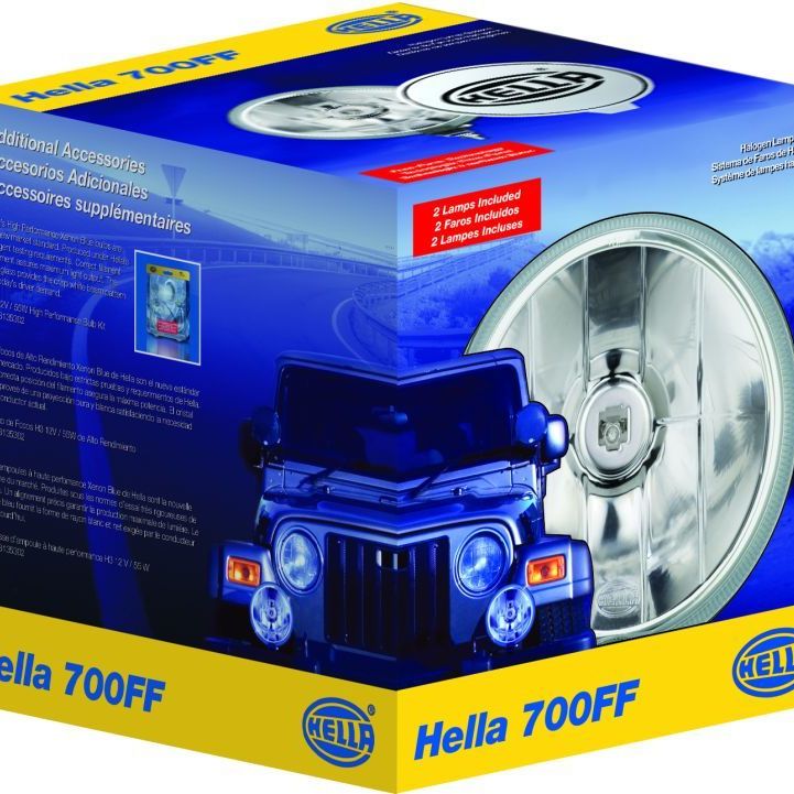 Hella LA010032801 - HELLA010032801 - Hella 700FF H3 12V/55W Halogen Driving Lamp Kit - Shipped in Europe - Tuningsupply.com