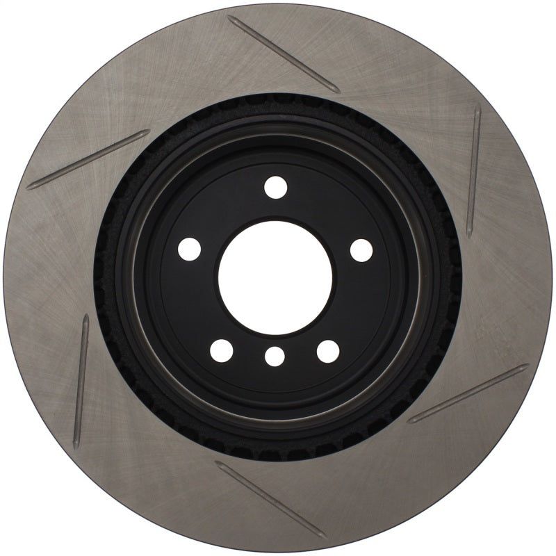 Stoptech 126.34080SR - STO126.34080SR - StopTech Power Slot 06 BMW 330 Series / 07-09 335 Series Rear Right Slotted Rotor - Shipped in Europe - Tuningsupply.com
