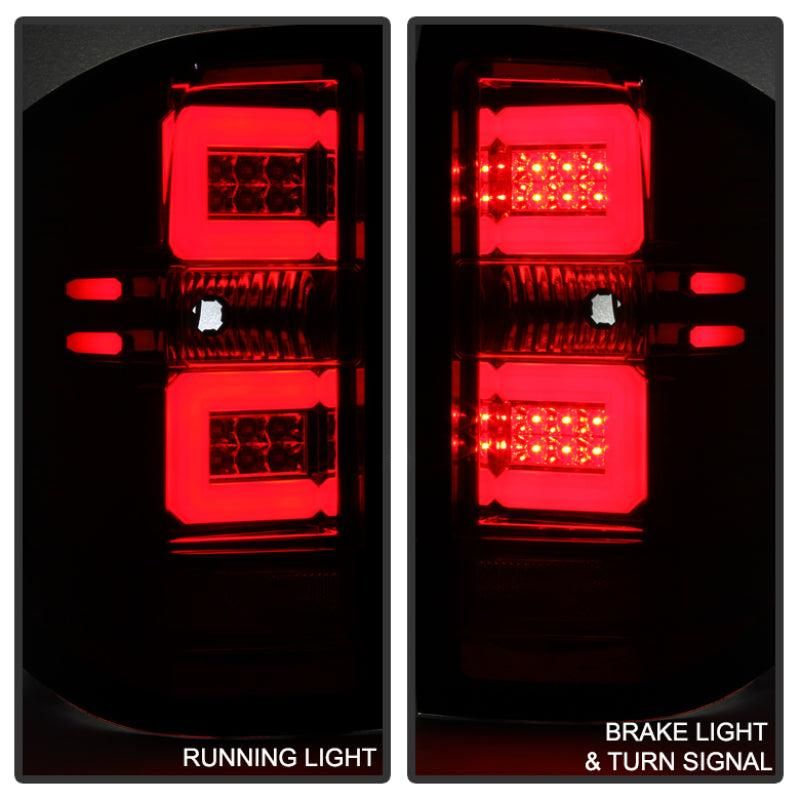 SPYDER 5080011 - SPY5080011 - Spyder Chevy 1500 14-16 Light Bar LED Tail Lights Red Clear ALT-YD-CS14-LBLED-RC - Shipped in Europe - Tuningsupply.com