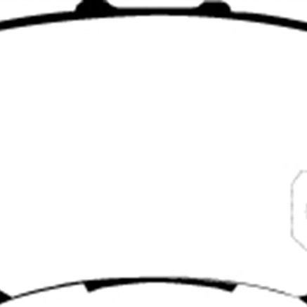 EBC DP21193 - EBCDP21193 - EBC 97 Acura CL 2.2 Greenstuff Rear Brake Pads - Shipped in Europe - Tuningsupply.com