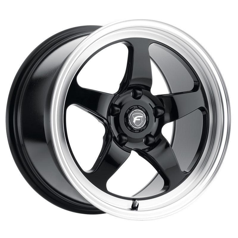 Forgestar F0918C071N37 - FRGF0918C071N37 - Forgestar D5 Drag 18x5.0 / 5x115 BP / ET-37 / 1.5in BS Gloss Black Wheel - Shipped in Europe - Tuningsupply.com