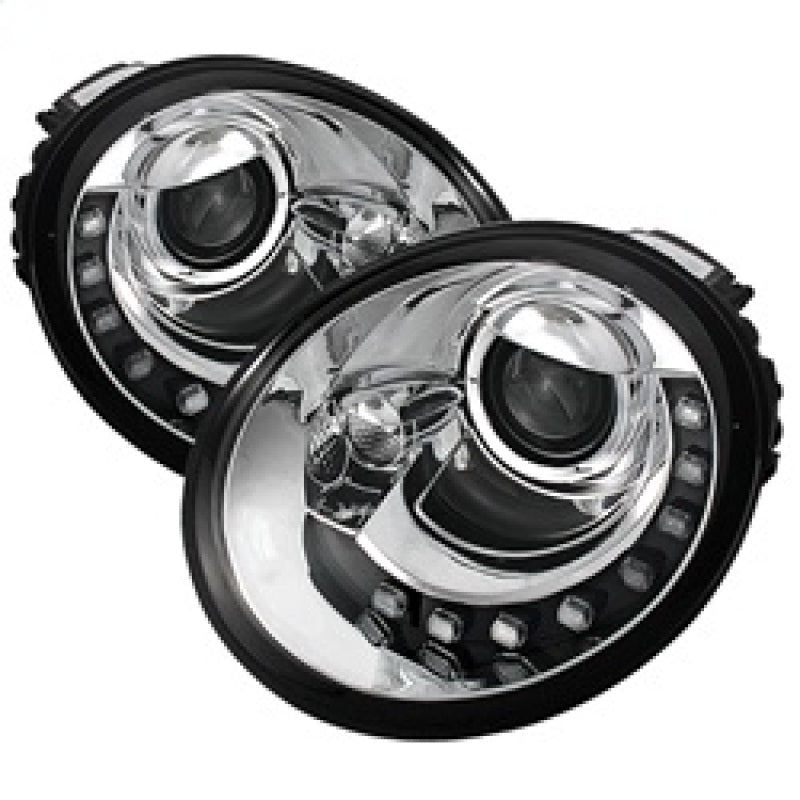 SPYDER 5080554 - SPY5080554 - Spyder Volkswagen Beetle 1998-2005 Projector Headlights DRL Chrome PRO-YD-VB98-DRL-C - Shipped in Europe - Tuningsupply.com