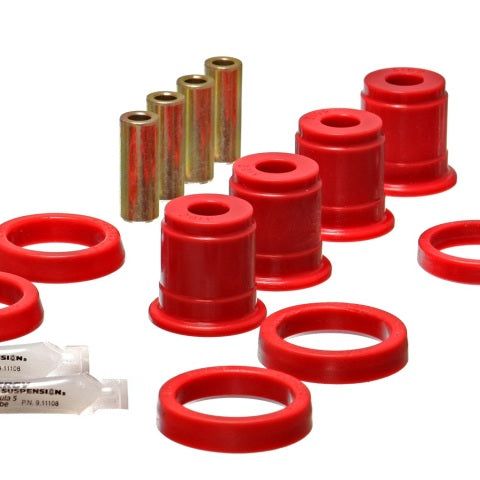 Energy Suspension 2.3105R - ENG2.3105R - Energy Suspension Universal Half Set Red Upper Control Arm Bushings - Shipped in Europe - Tuningsupply.com