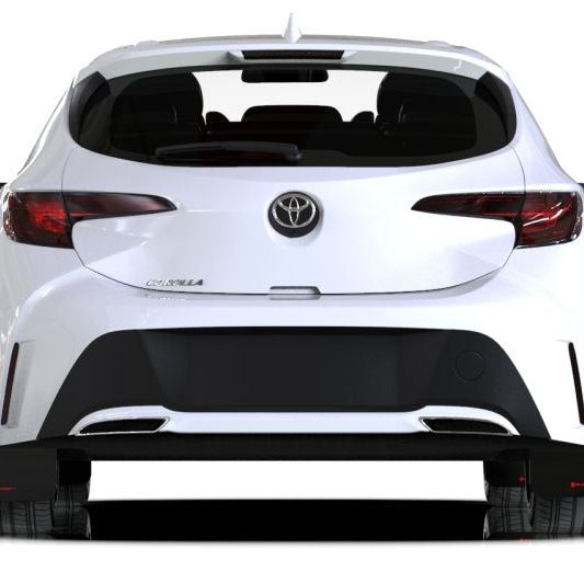 Rally Armor MF67-UR-BLK/SIL - RALMF67-UR-BLK/SIL - Rally Armor 18-25 Toyota Corolla Hatchback Black UR Mud Flap Silver Logo - Shipped in Europe - Tuningsupply.com