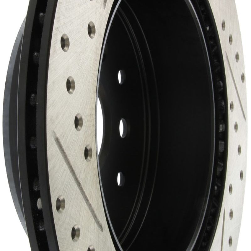 Stoptech 127.44105L - STO127.44105L - StopTech 5/93-98 Toyota Supra Left Rear Slotted & Drilled Rotor - Shipped in Europe - Tuningsupply.com