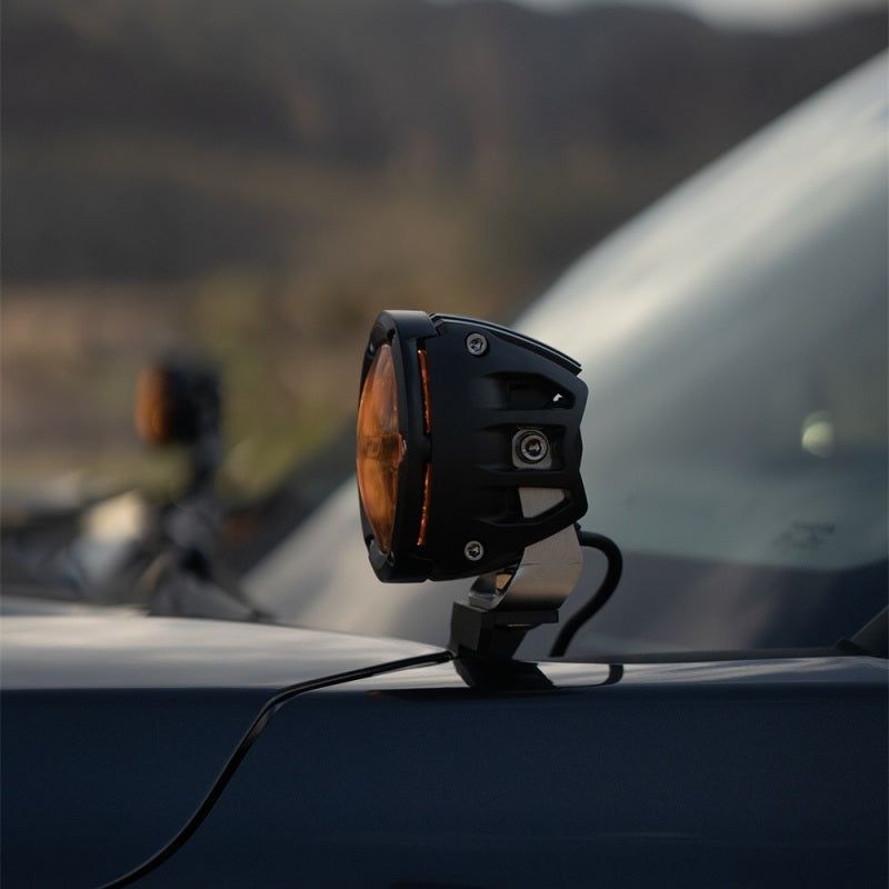 Rigid Industries 36123 - RIG36123 - Rigid Industries 360-Series 4in Fog w/ Amber PRO Lens - White (Pair) - Shipped in Europe - Tuningsupply.com